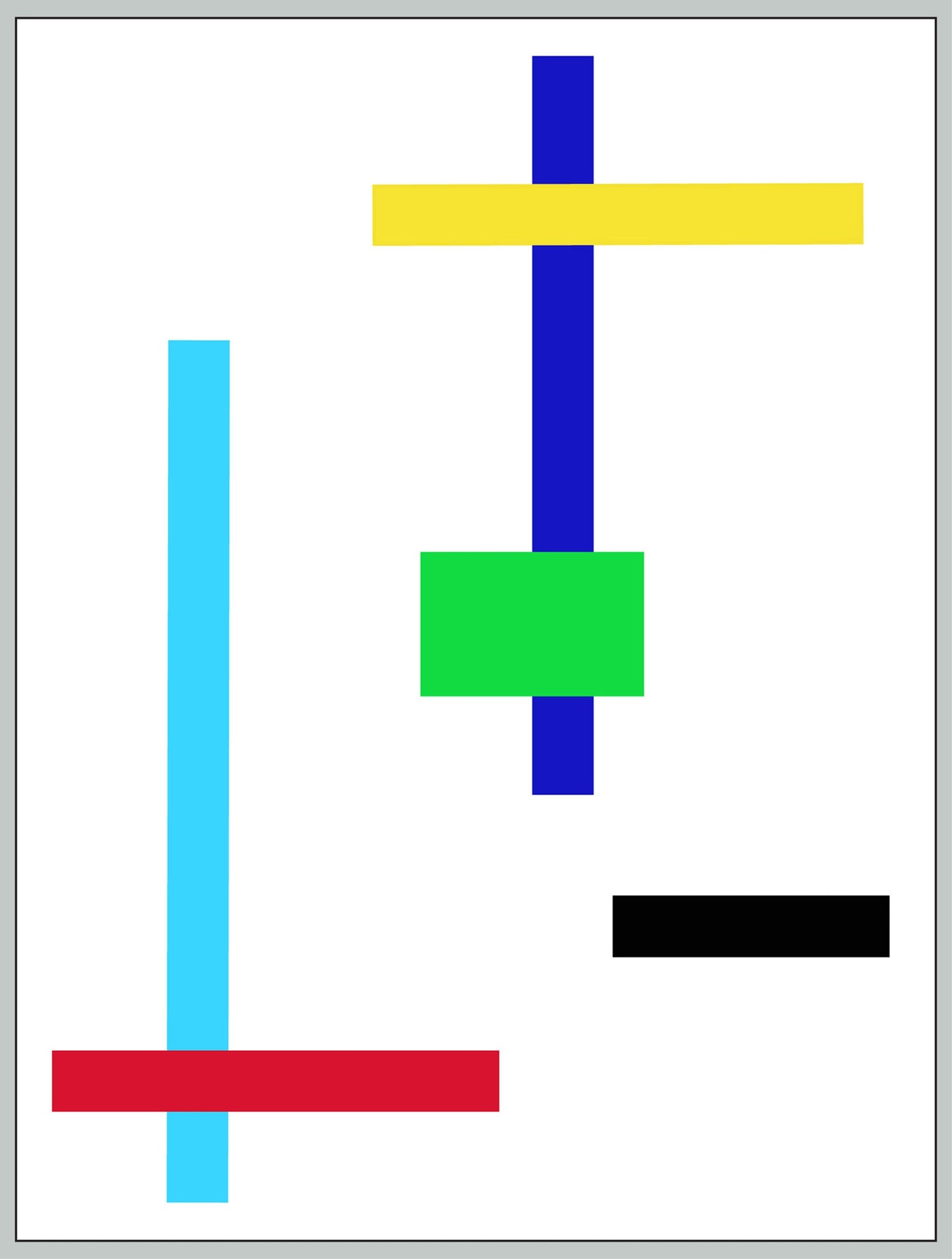 The Green Square, 080723H 36" x 48"