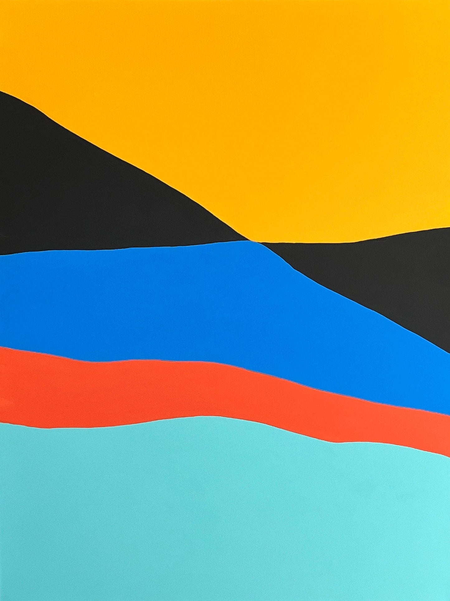 Yellow Sunset, 081823B 36" x 48"